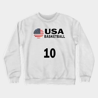 USA Basketball Number 10 T-shirt Design Crewneck Sweatshirt